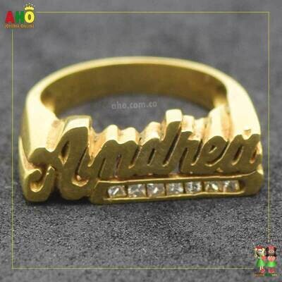 Anillo Nombre ANDREA Oro18k