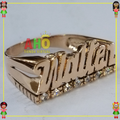 Anillo Nombre Walter Oro18k