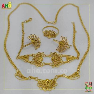 Aderezo Abanico Oro18k