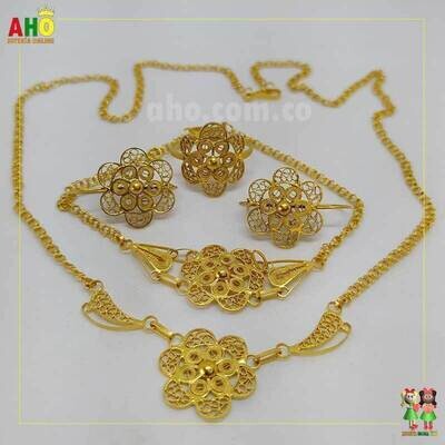 Aderezo Flor Oro18k