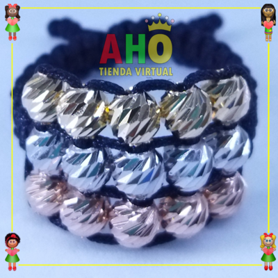 Anillo Tejido Macrame Oro18k