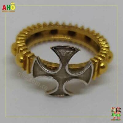 Anillo Cruz Oro18k