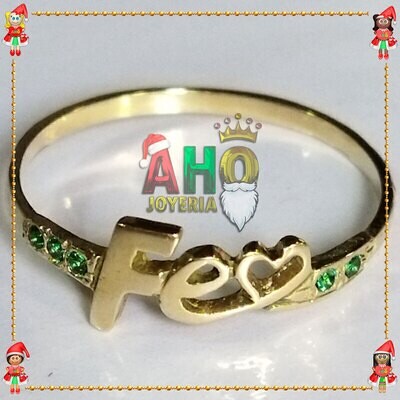 Anillo Fe Oro18k