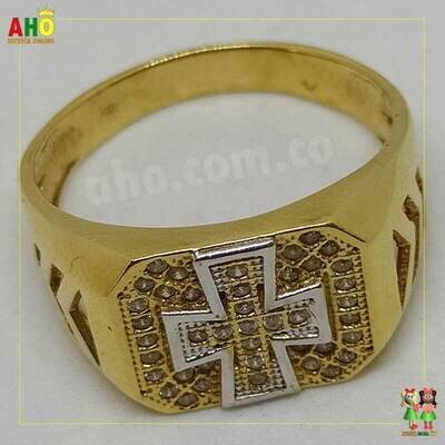 Anillo Cruz Oro18k