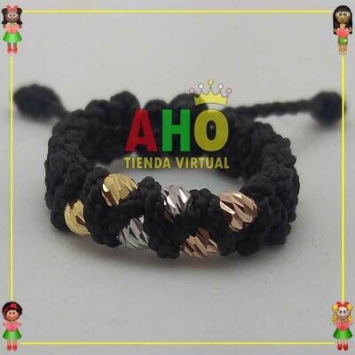 Anillo Tejido Macrame Oro18k