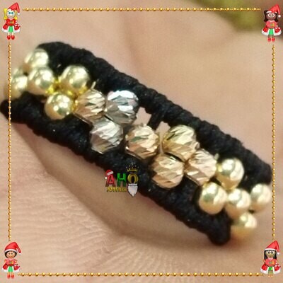 Anillo Tejido Macrame Oro18k