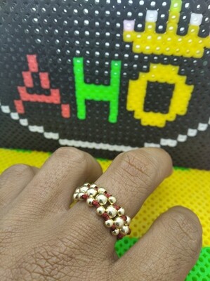 Anillo Tejido Macrame Oro18k