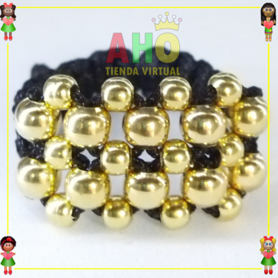 Anillo Tejido Macrame Oro18k
