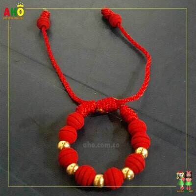 Pulsera Tejida Macrame Oro18k