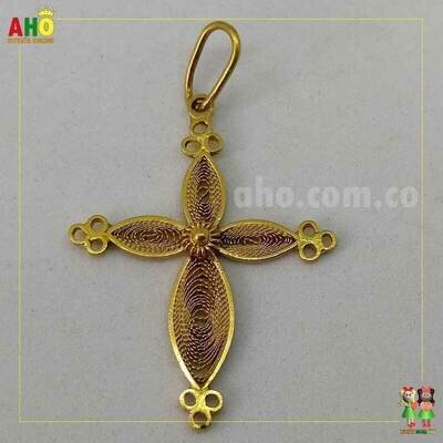 Dije Cruz Filigrana Oro18K