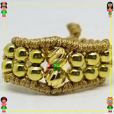 Anillo Tejido Macrame Oro18k
