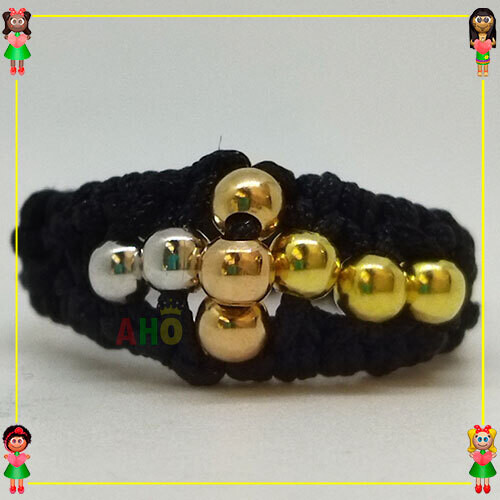 Anillo Tejido Macrame Oro18k