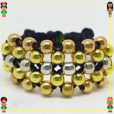 Anillo Tejido Macrame Oro18k