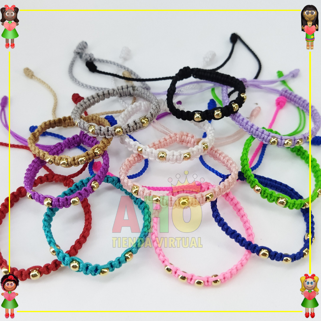 Pulseras Macrame Oro18k
