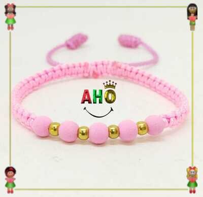 Pulsera Tejida Macrame Oro18k