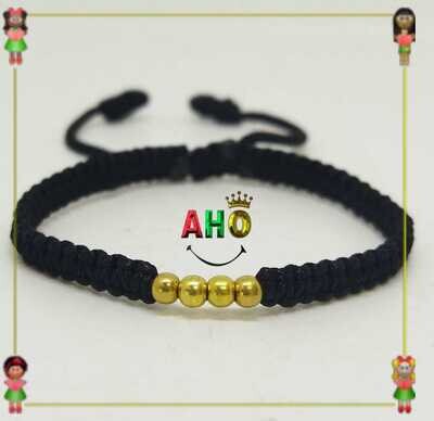 Pulsera Tejida Macrame Oro18k