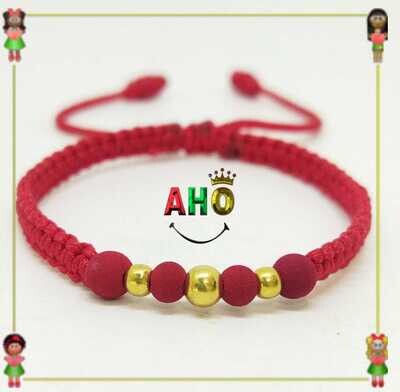 Pulsera Tejida Macrame Oro18k