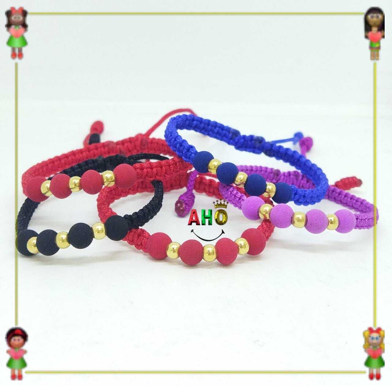 Pulsera Tejida Macrame Oro18k