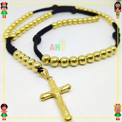 Rosario Oro Tejido Oro18k