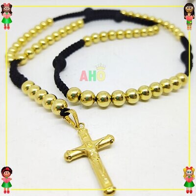 Rosario Oro Tejido Oro18k