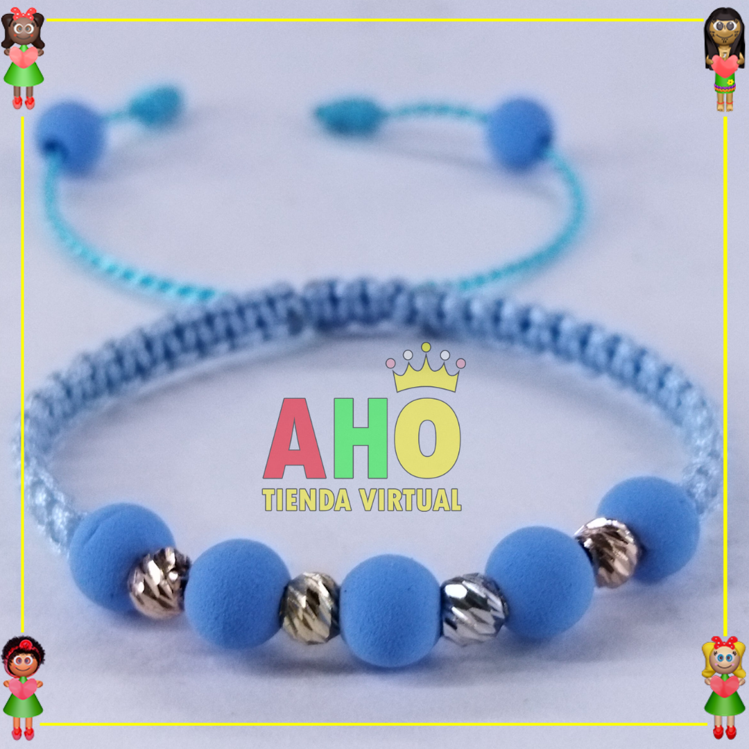 Pulsera Tejida Macrame Oro18k