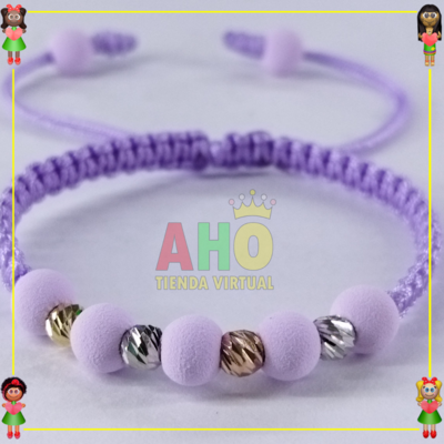 Pulsera Tejida Macrame Oro18k