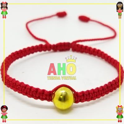 Pulsera Tejida Macrame Oro18k