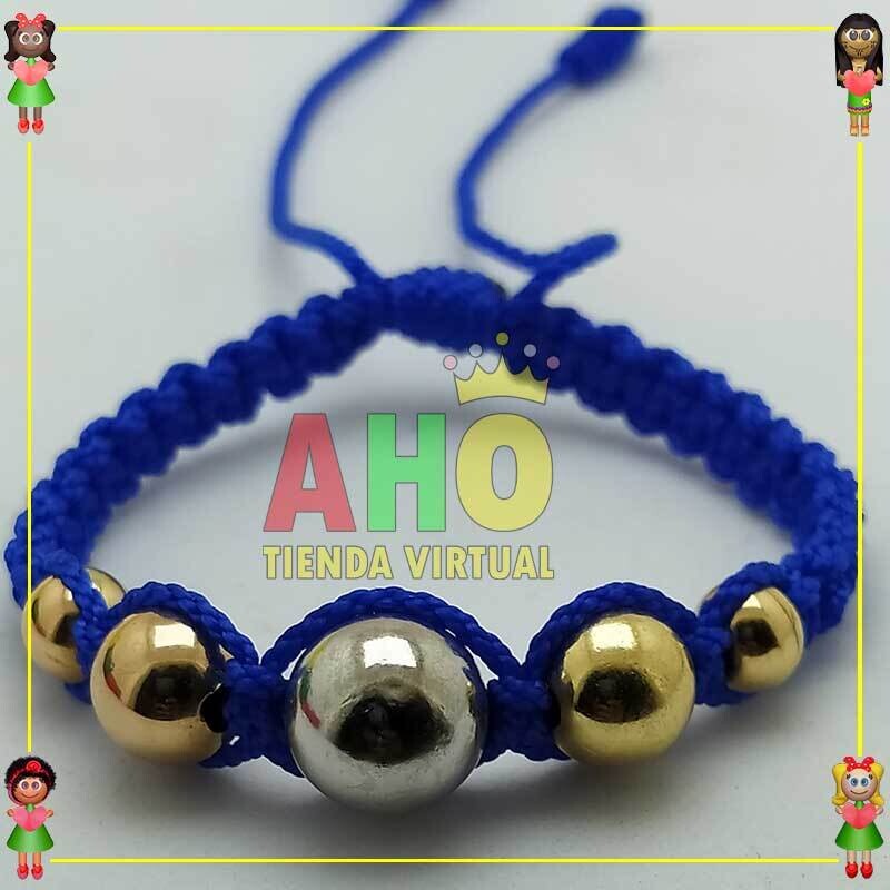 Pulsera Tejida Macrame Oro18k