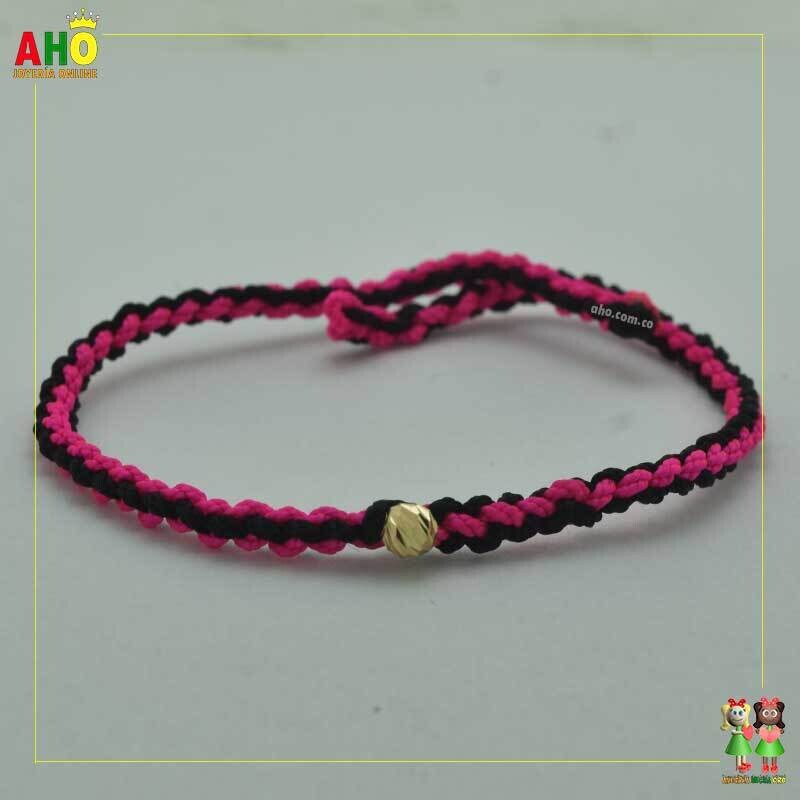 Pulsera Tejida Macrame Oro18k