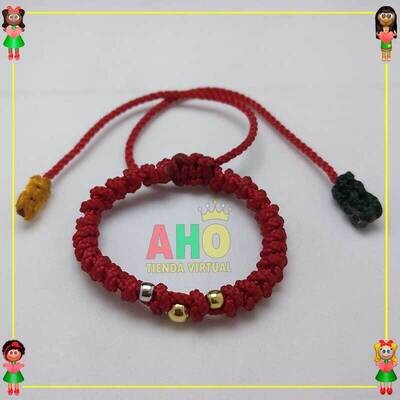 Pulsera Tejida Macrame Oro18k