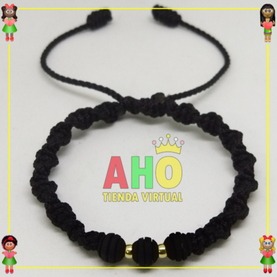 Pulsera Tejida Macrame Oro18k