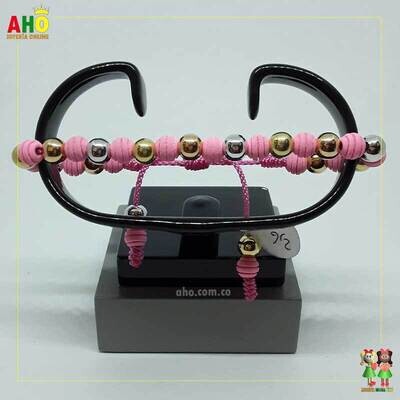 Pulsera Tejida Macrame Oro18k