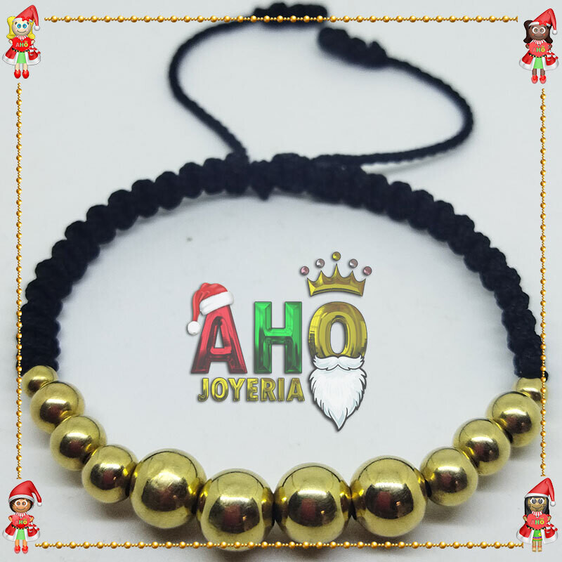 Pulsera Tejida Macrame Oro18k