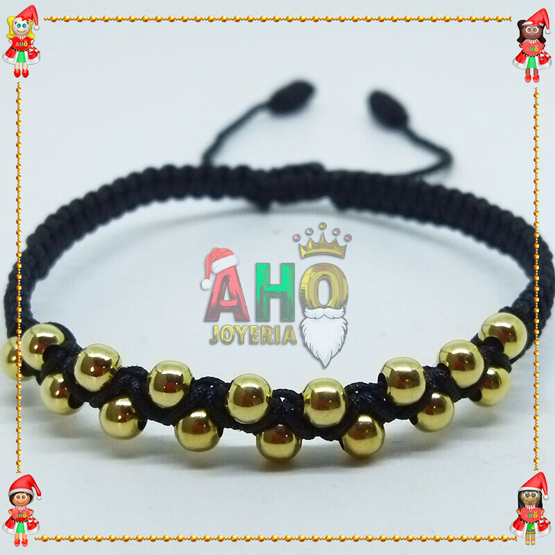 Pulsera Tejida Macrame Oro18k