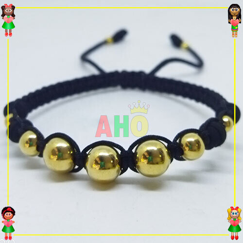 Pulsera Tejida Macrame Oro18k