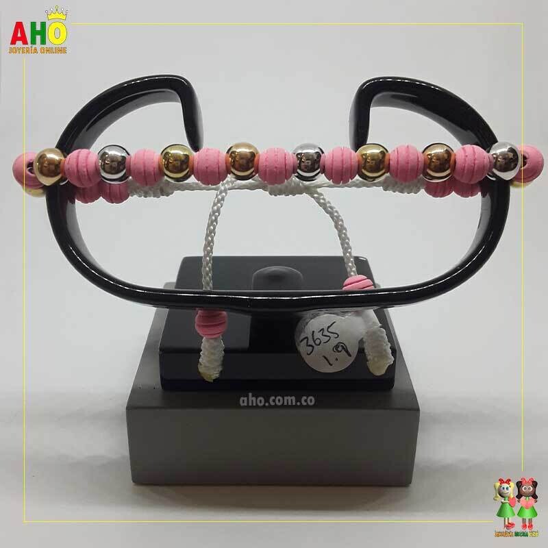 Pulsera Tejida Macrame Oro18k