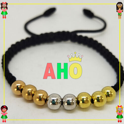 Pulsera Tejida Macrame Oro18k