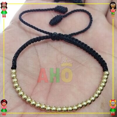 Pulsera Tejida Macrame Oro18k