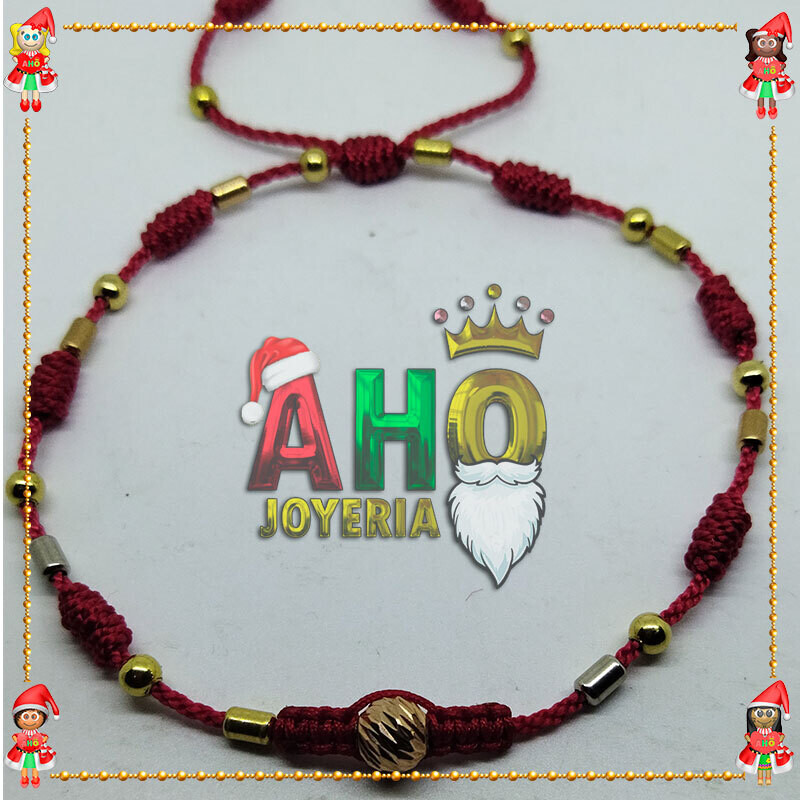 Pulsera Tejida Macrame Oro18k