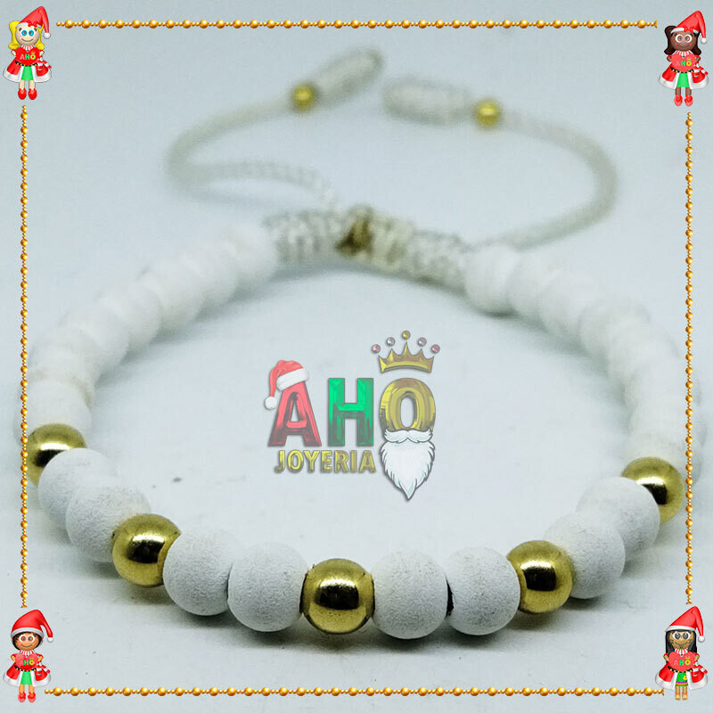 Pulsera Tejida Macrame Oro18k