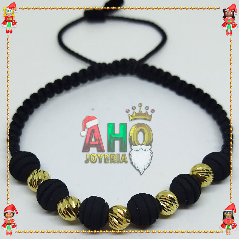 Pulsera Tejida Macrame Oro18k
