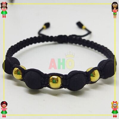 Pulsera Tejida Macrame Oro18k