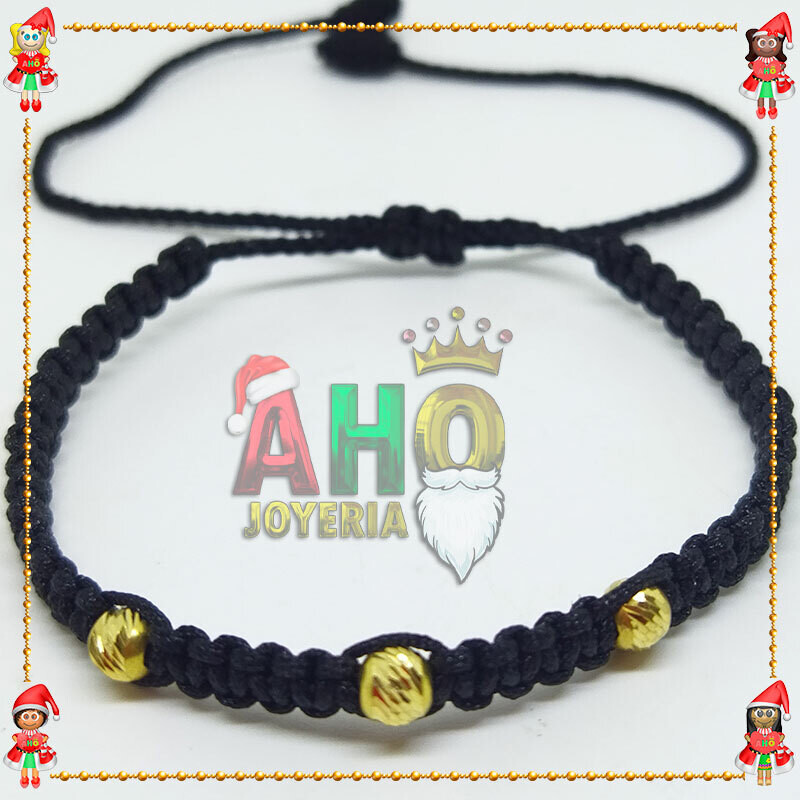 Pulsera Tejida Macrame Oro18k