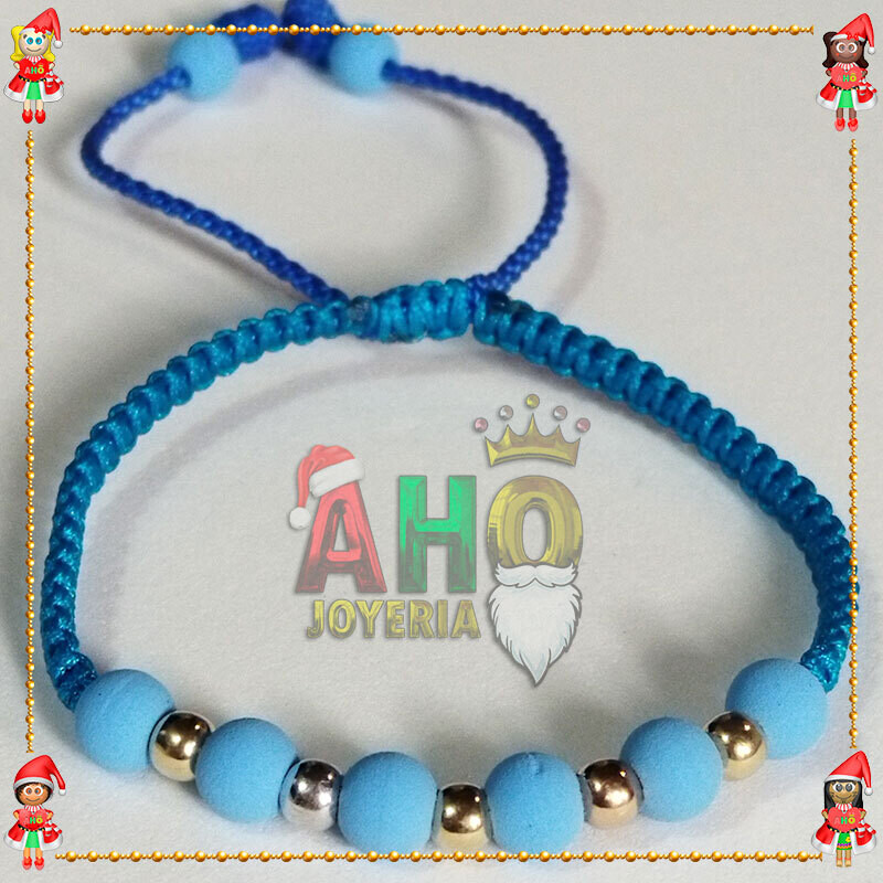 Pulsera Tejida Macrame Oro18k