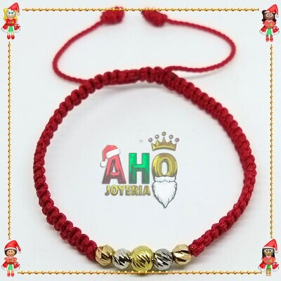 Pulsera Tejida Macrame Oro18k