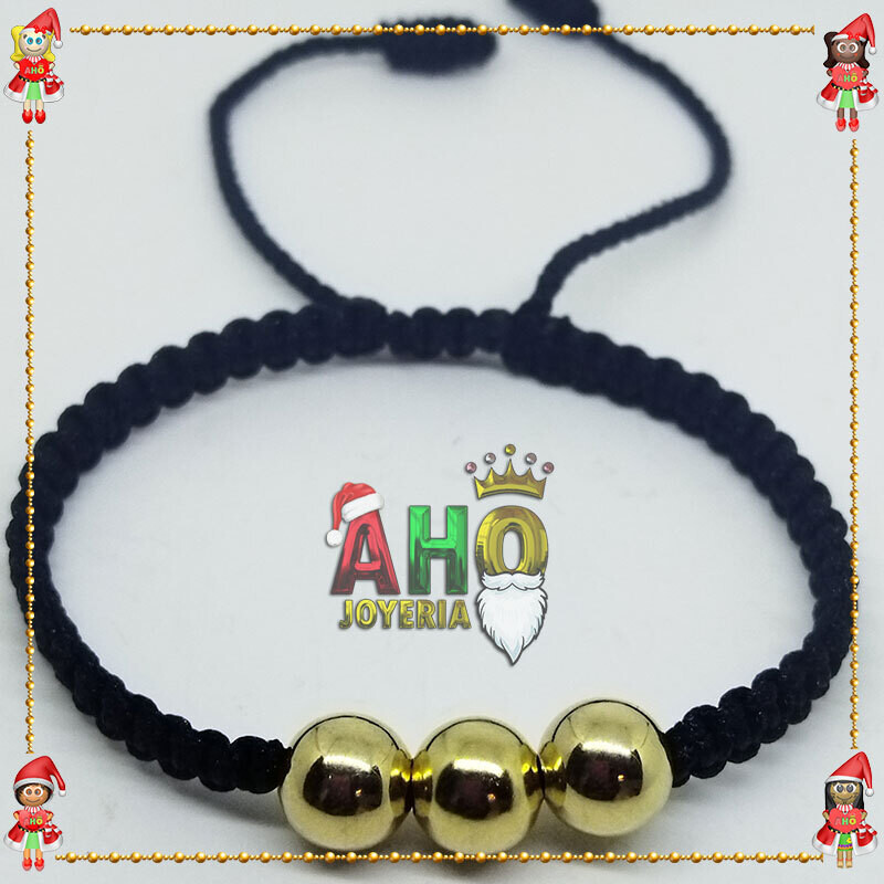 Pulsera Tejida Macrame Oro18k