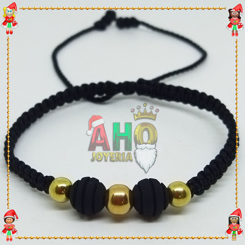 Pulsera Tejida Macrame Oro18k