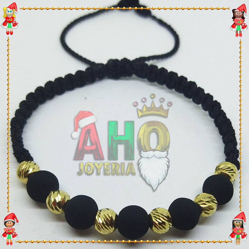 Pulsera Tejida Macrame Oro18k