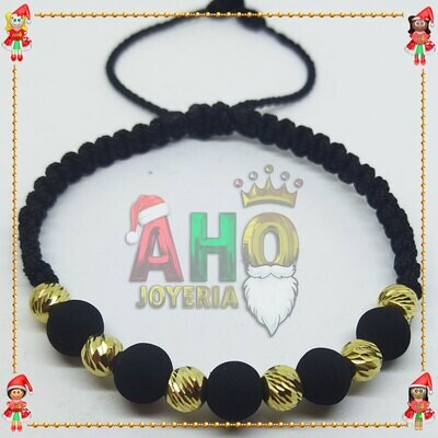 Pulsera Tejida Macrame Oro18k