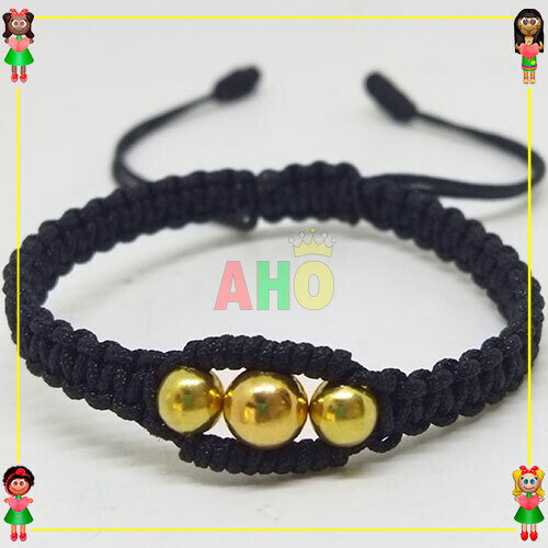Pulsera Tejida Macrame Oro18k